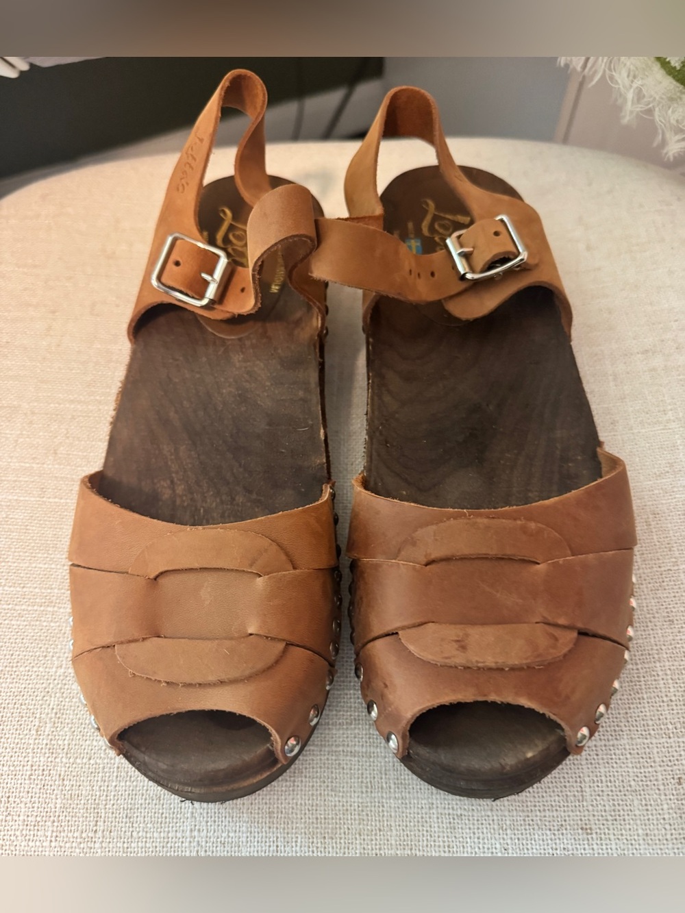 NWOT Lotta from Stockholm wooden clogs size 42 (11 US)